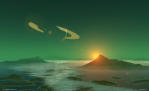 Emerald Sun Set, 2004